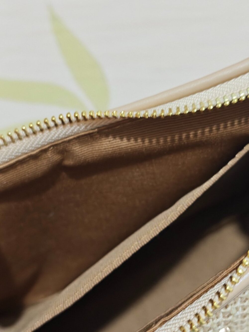 Beige Coach Straw Shoulder Crossbody Bag - Picture 11 of 12